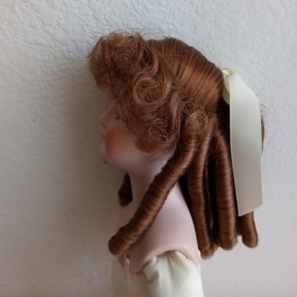 Vintage Victorian Reproduction Artist Porcelain Doll - Picture 8 of 15